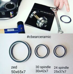 C-bear Look Zed 65 ceramic bearings, compare sizes