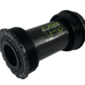 C-BEAR T47A-77-gxp threaded bottom bracket for asymmetrical bike frame 77mm wide. Cervelo, Factor, Felt. Silent speed performance