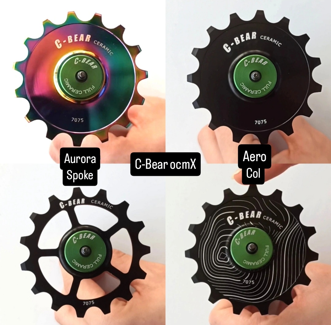 C-bear ocmX pulley wheels, fit original cage, with ceramic bearings